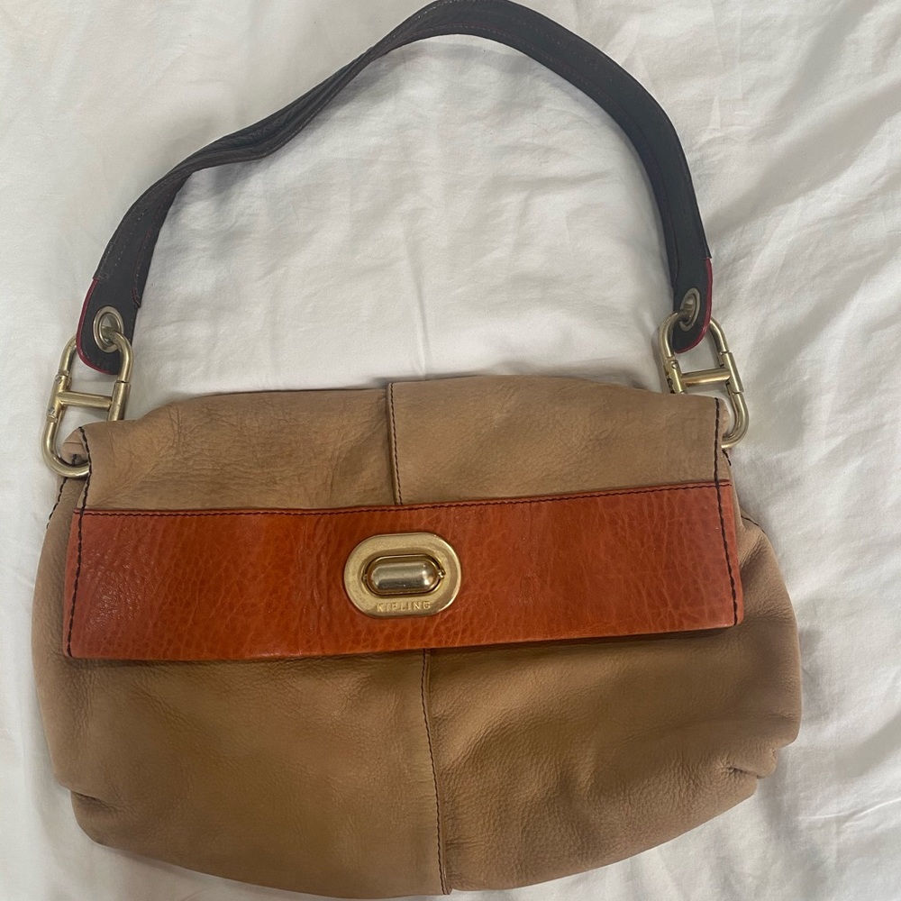 Kipling Bag - NWOT - Leather/Suede - Beige Orange